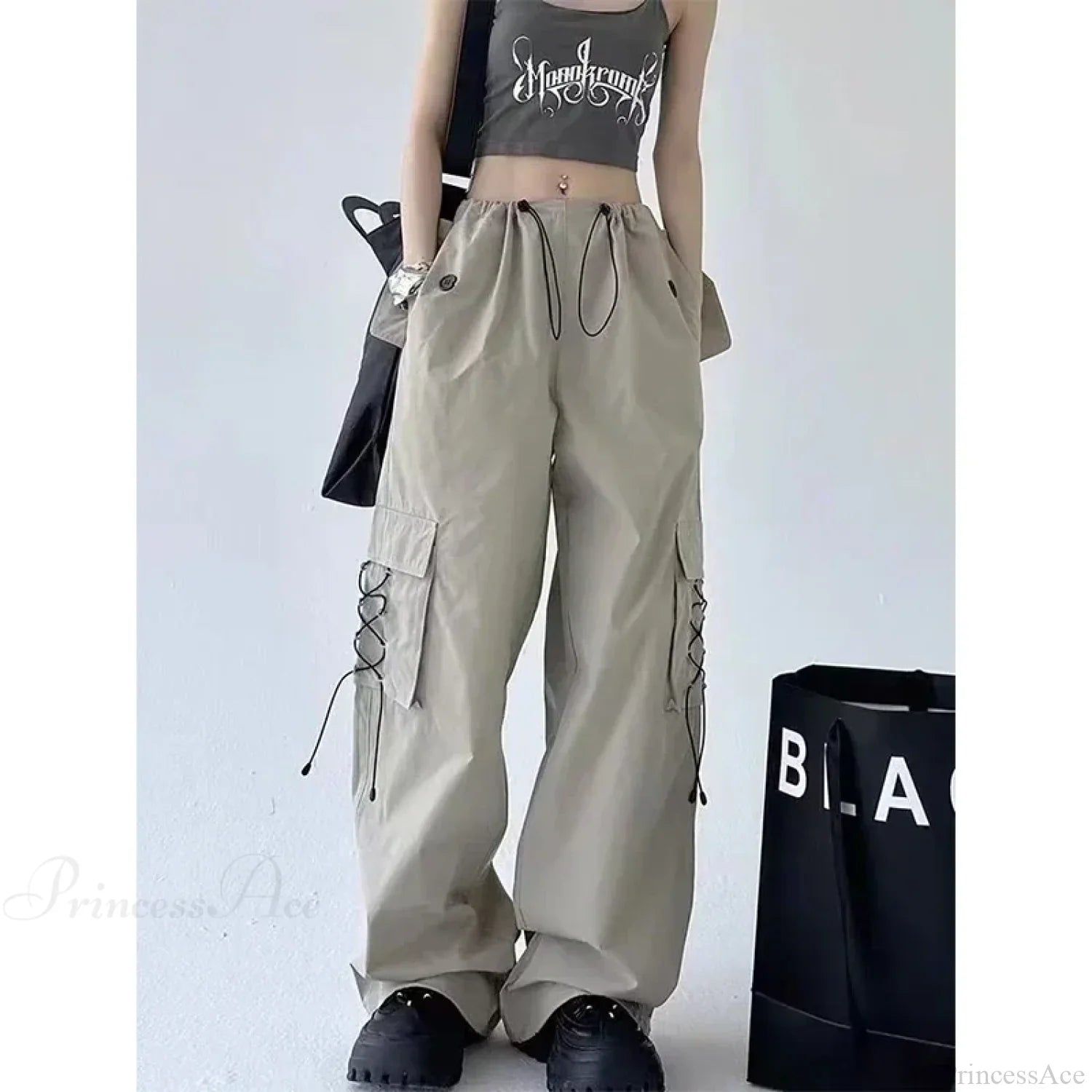 High Street Pleated Casual Pants