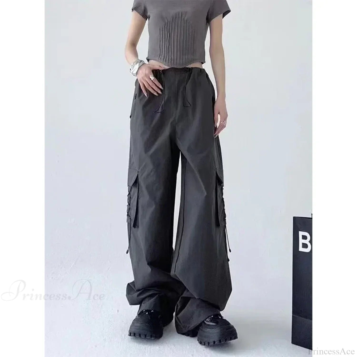High Street Pleated Casual Pants