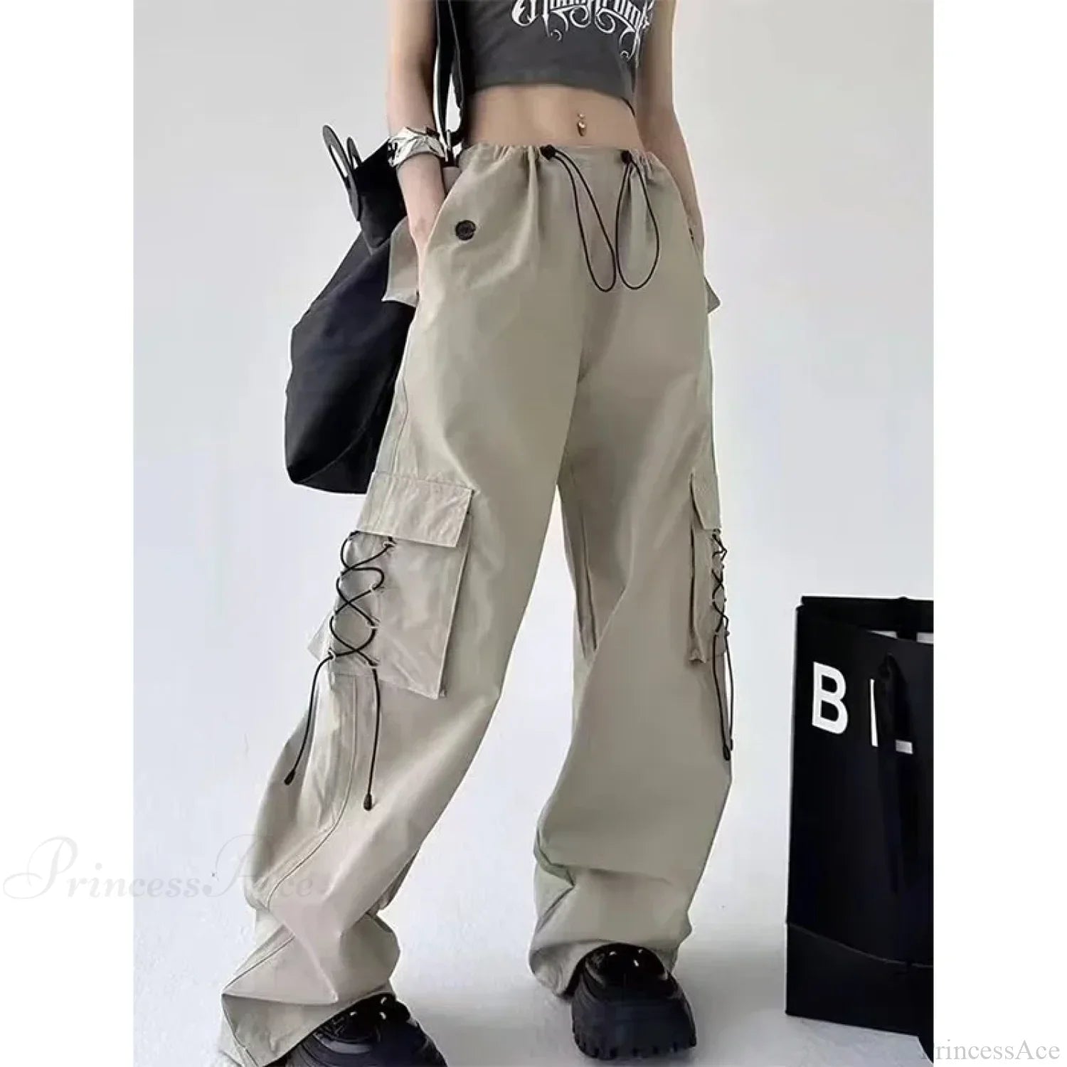 High Street Pleated Casual Pants