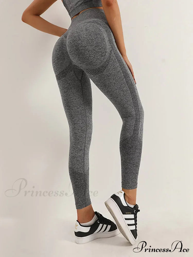 High Waist Seamless Push Up Butt Lifting Workout Legging