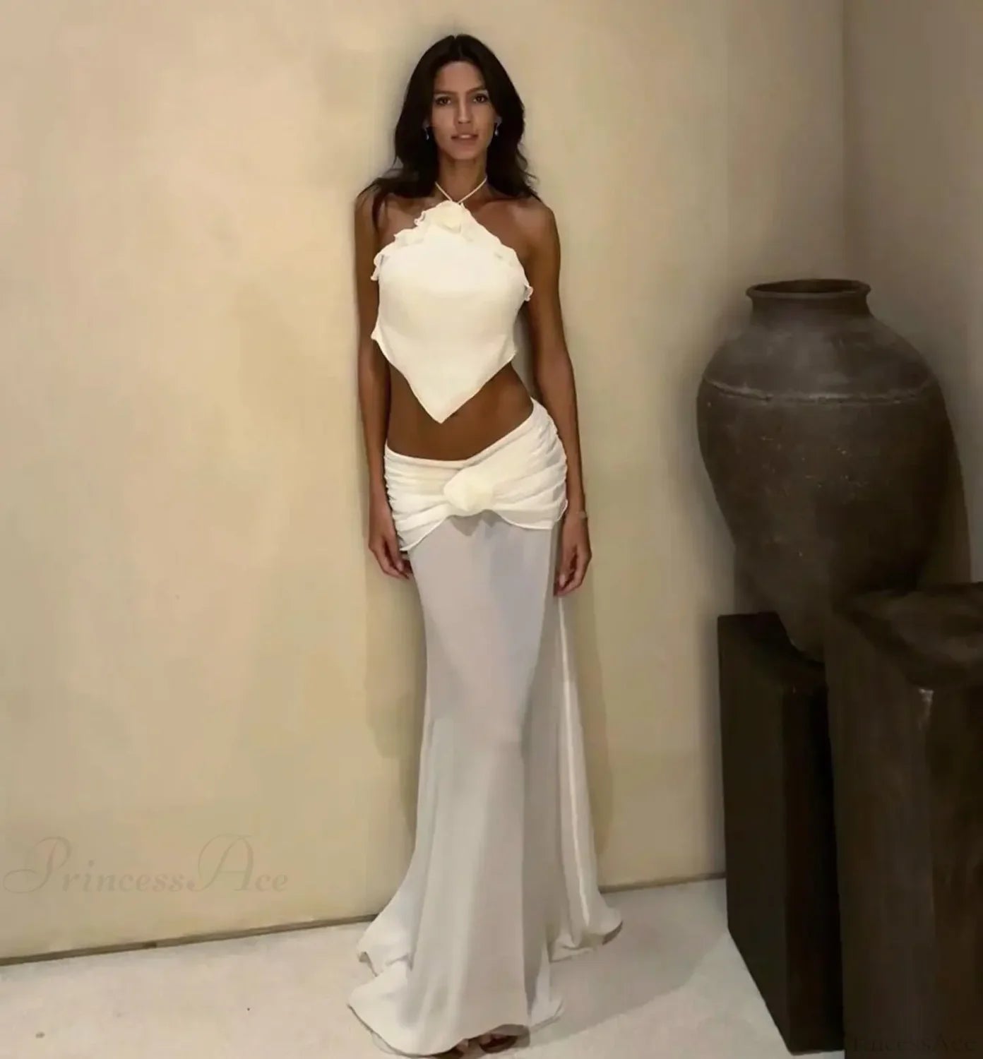 Hollow Out Backless Three Piece Swimsuit