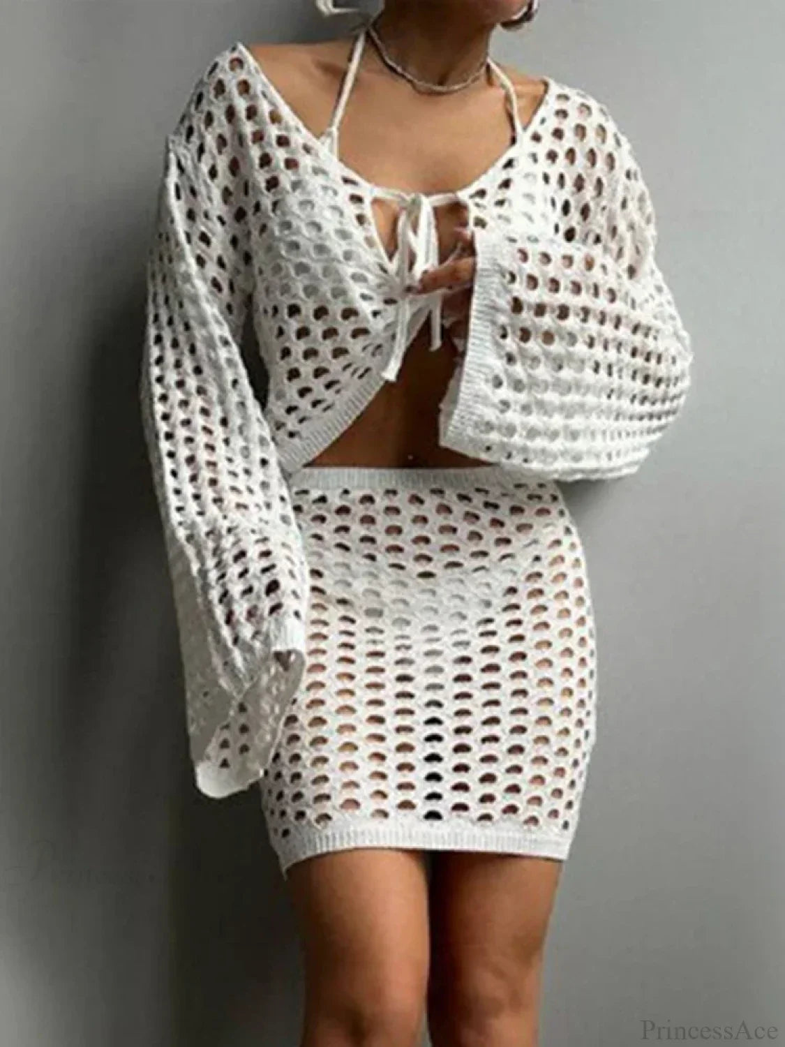 Hollow Out Beach Wrap Bikini Cover Up