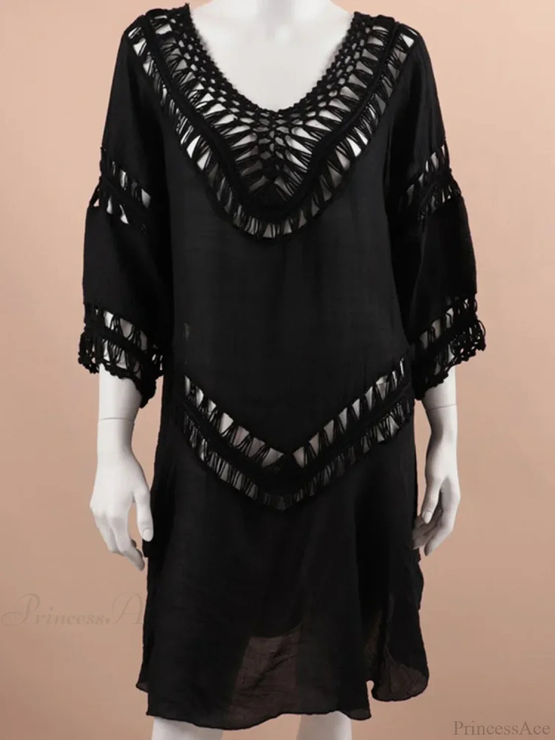 Hollow Out See Through Bikini Cover Up