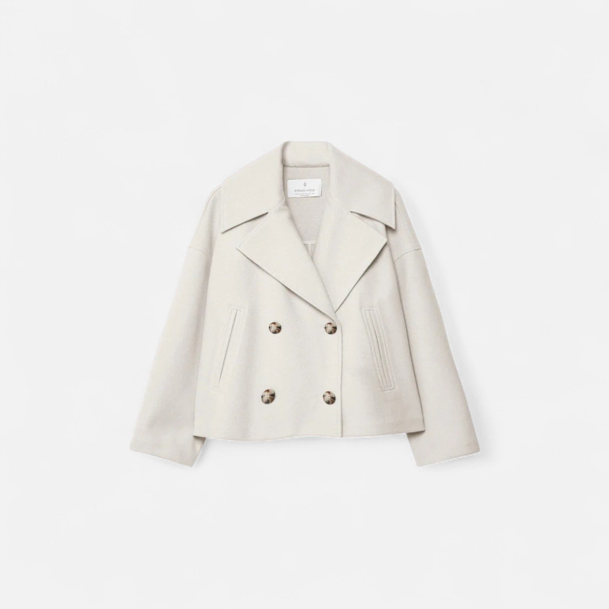 Veroux Mode Manteau en laine croisé Femme