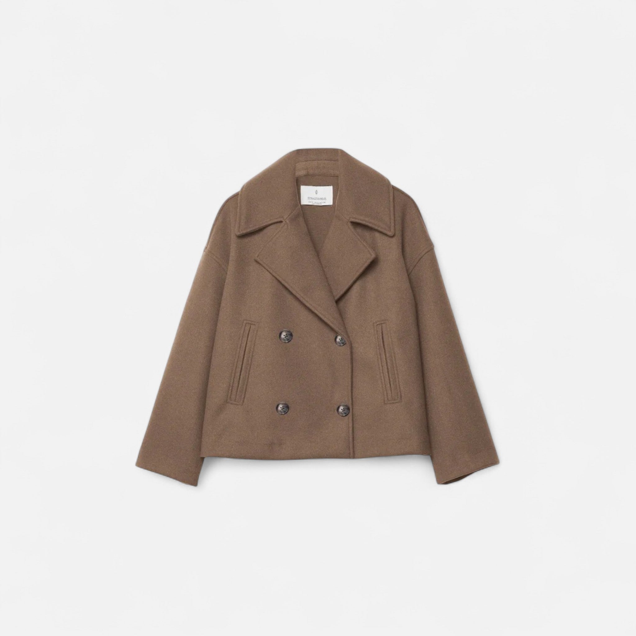 Veroux Mode Manteau en laine croisé Femme