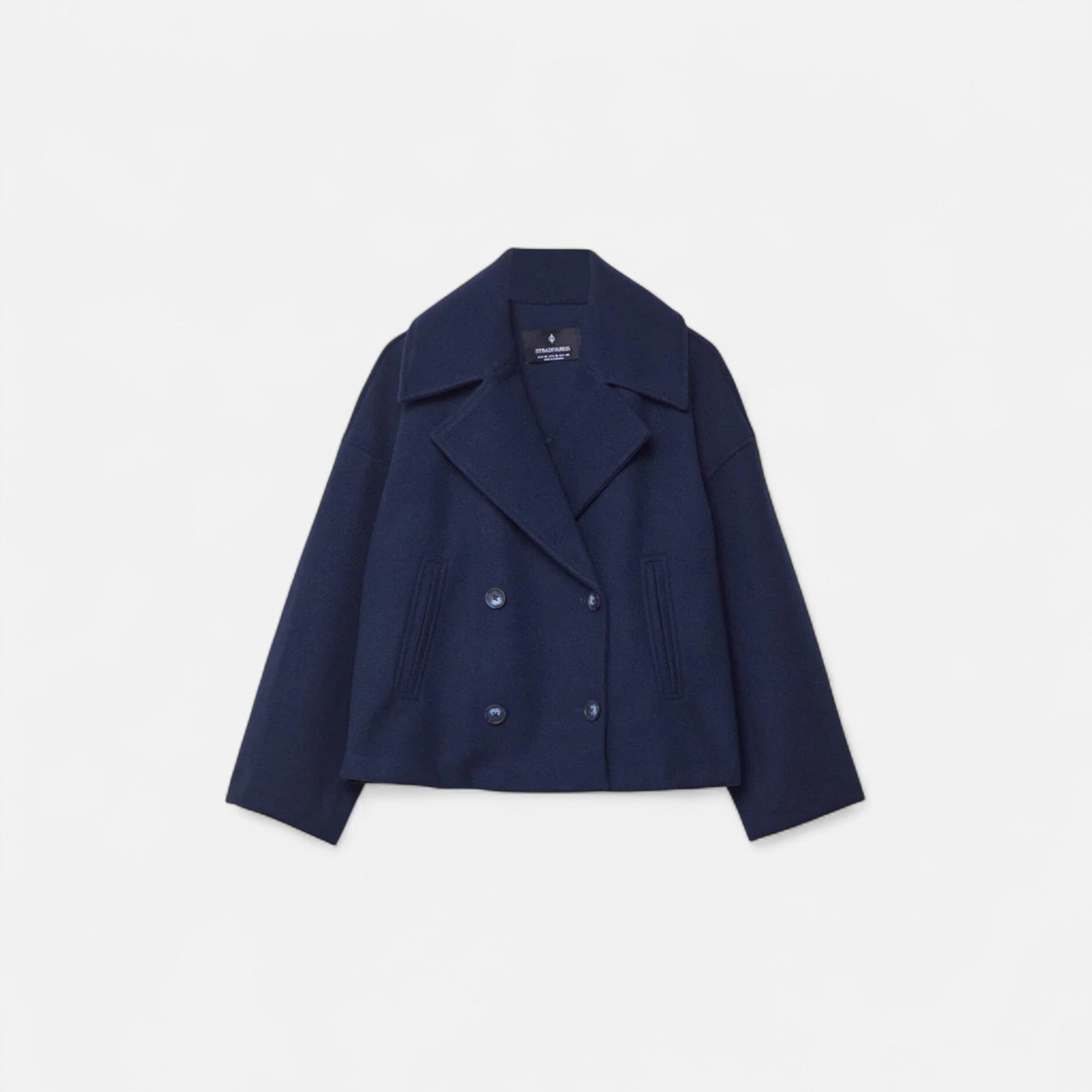 Veroux Mode Manteau en laine croisé Femme