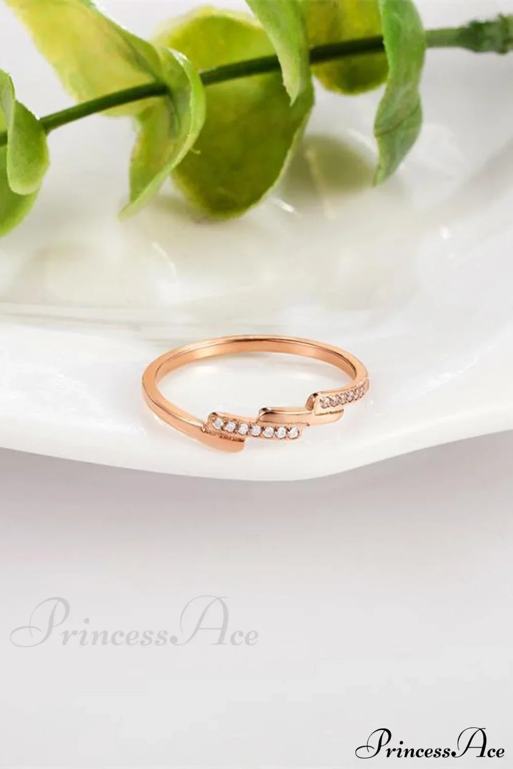 Koreanischer Stil Titanstahl Diamantring