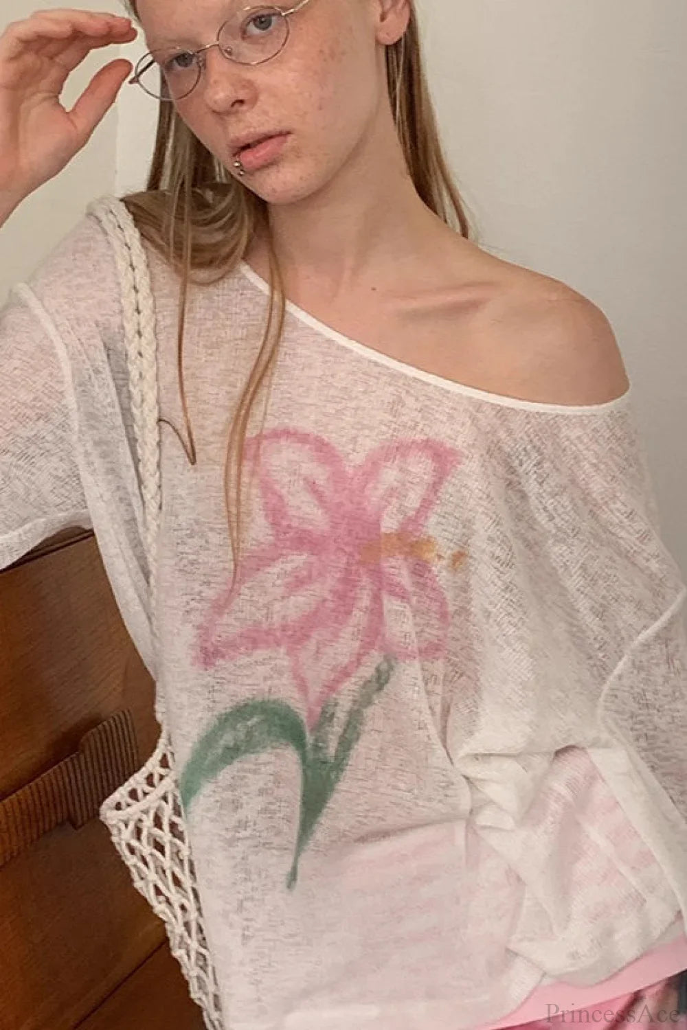 Blusa suelta casual holgada y ligera para protección solar