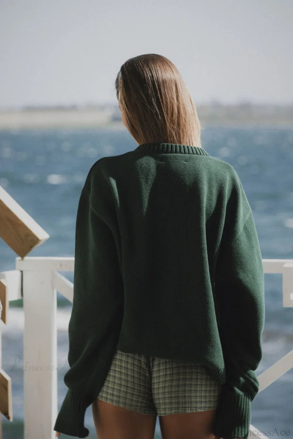 Moletom Oversized com Estampa de Peixe