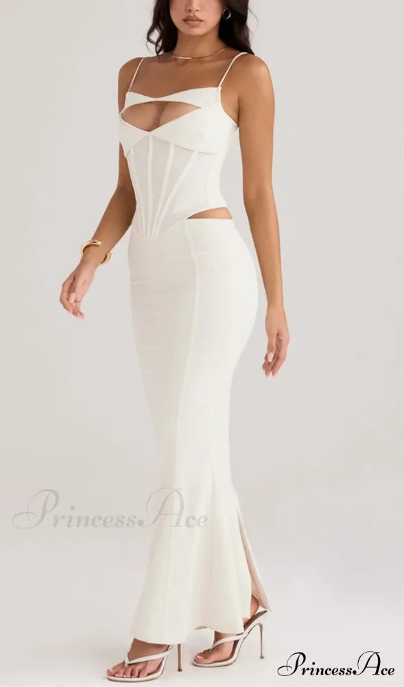 Paloma Ivory Stylish Sexy Cutout Corset