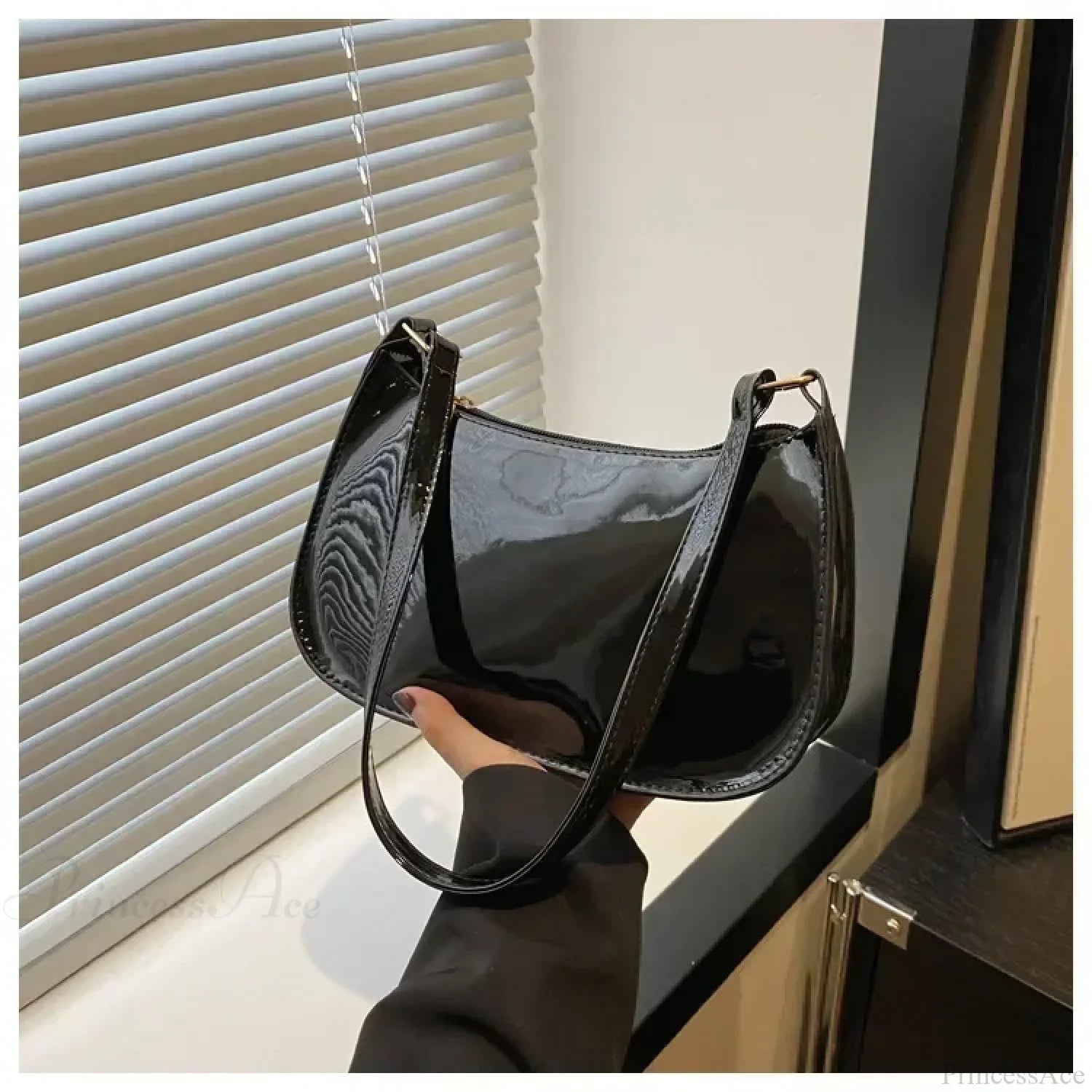 Lackleder Vielseitige Modische Schultertasche