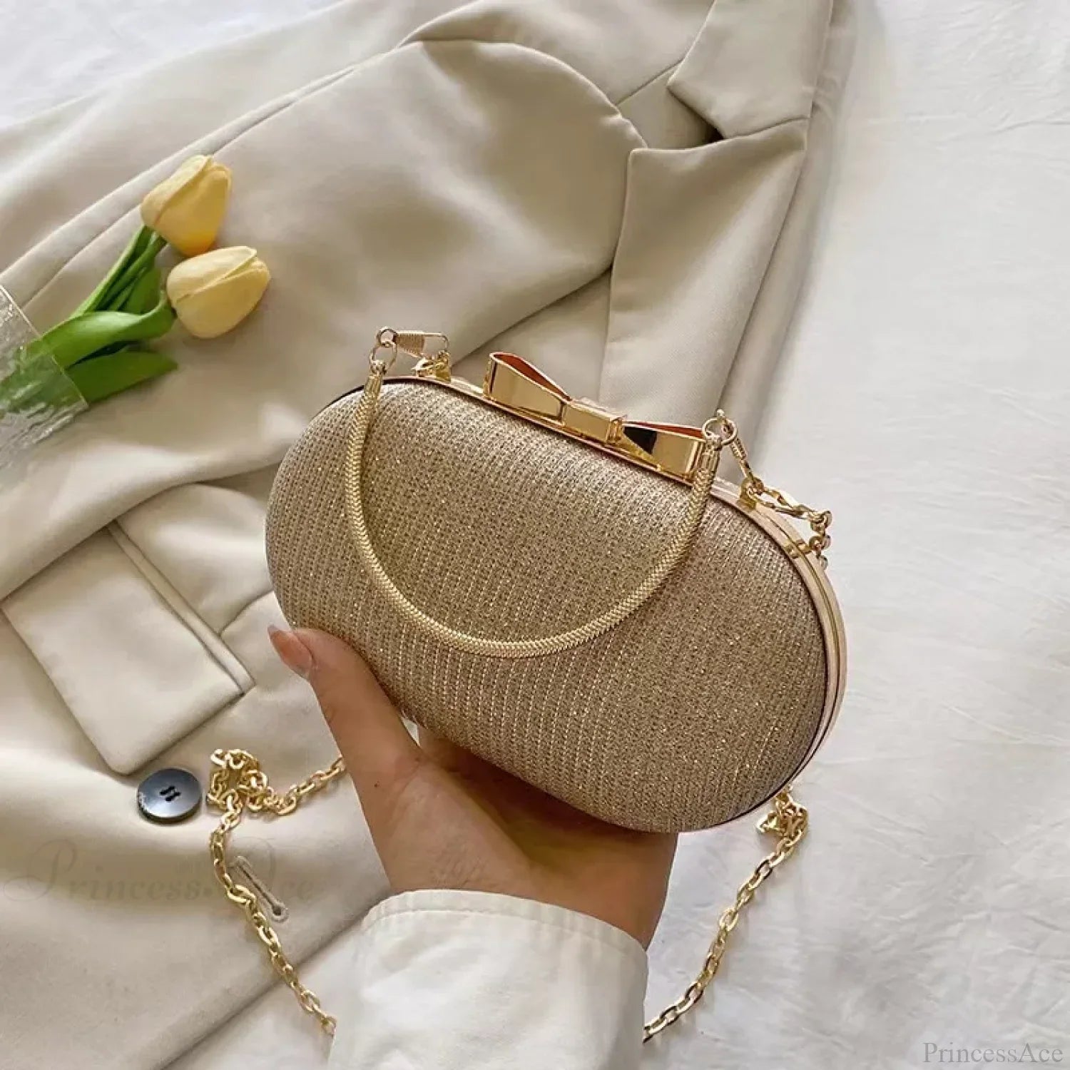 Pink Bling Sequins Evening Designer Luxury Crossbody Clutch Bag