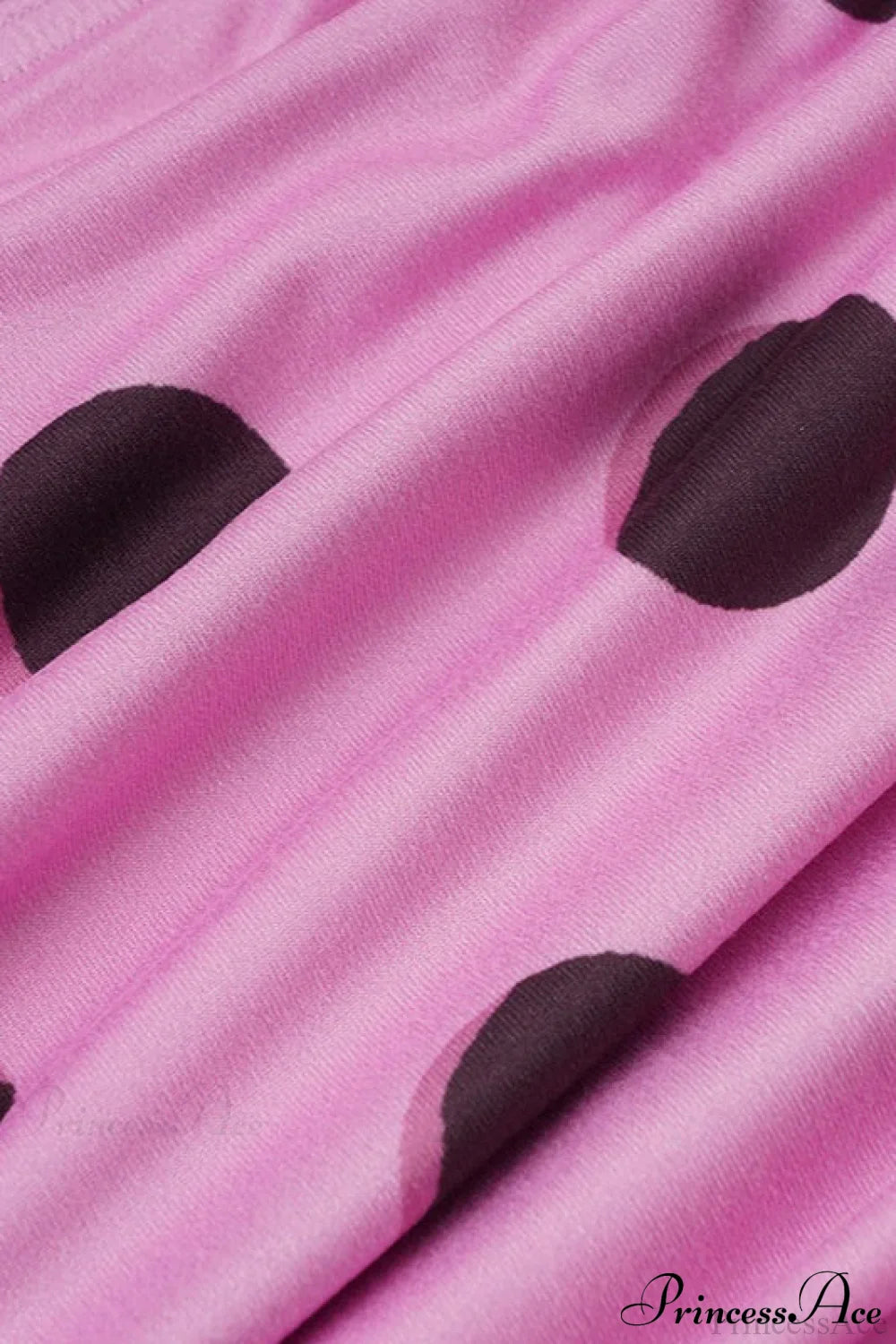 Abito lungo aderente a blocchi di colore con scollo a V e spalline a pois