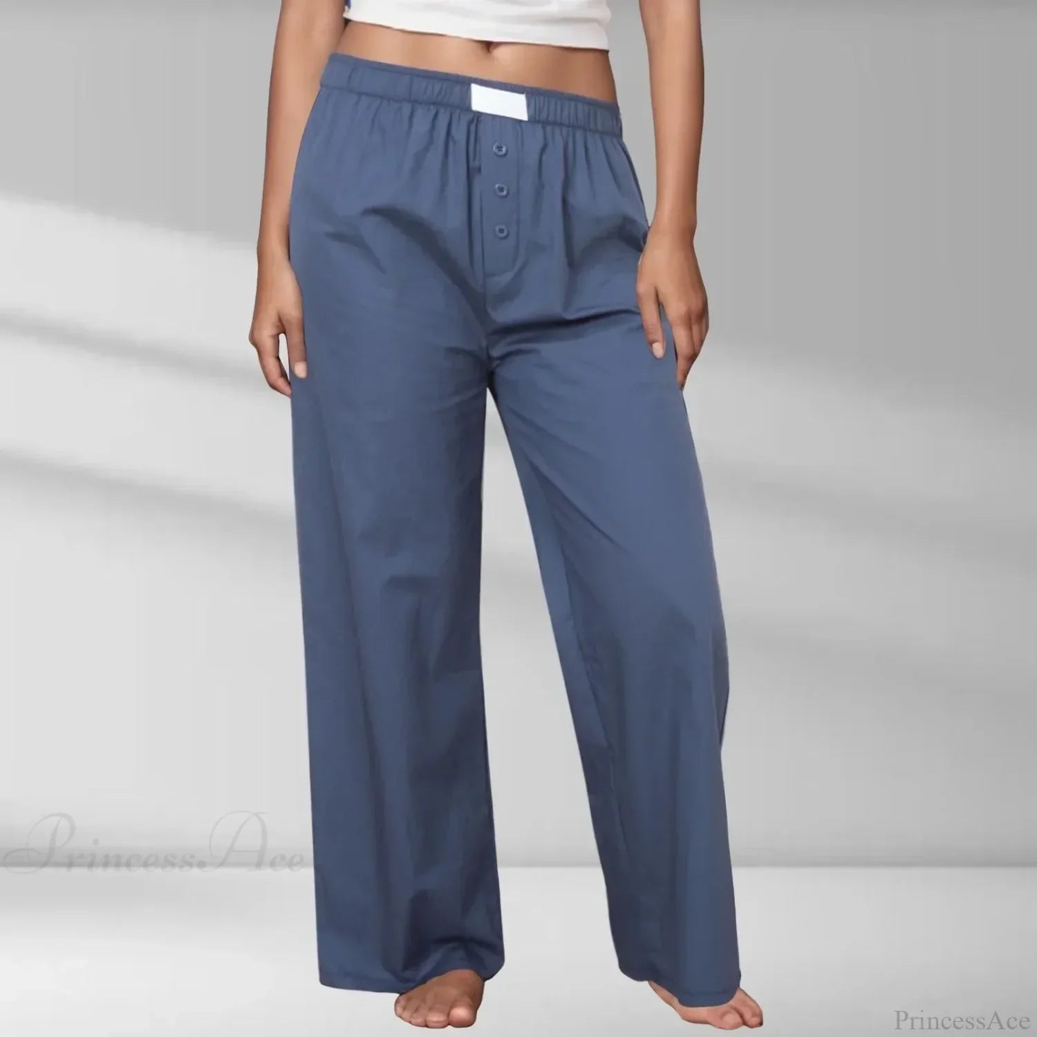 Printed Elastic Waist Slimming Pants