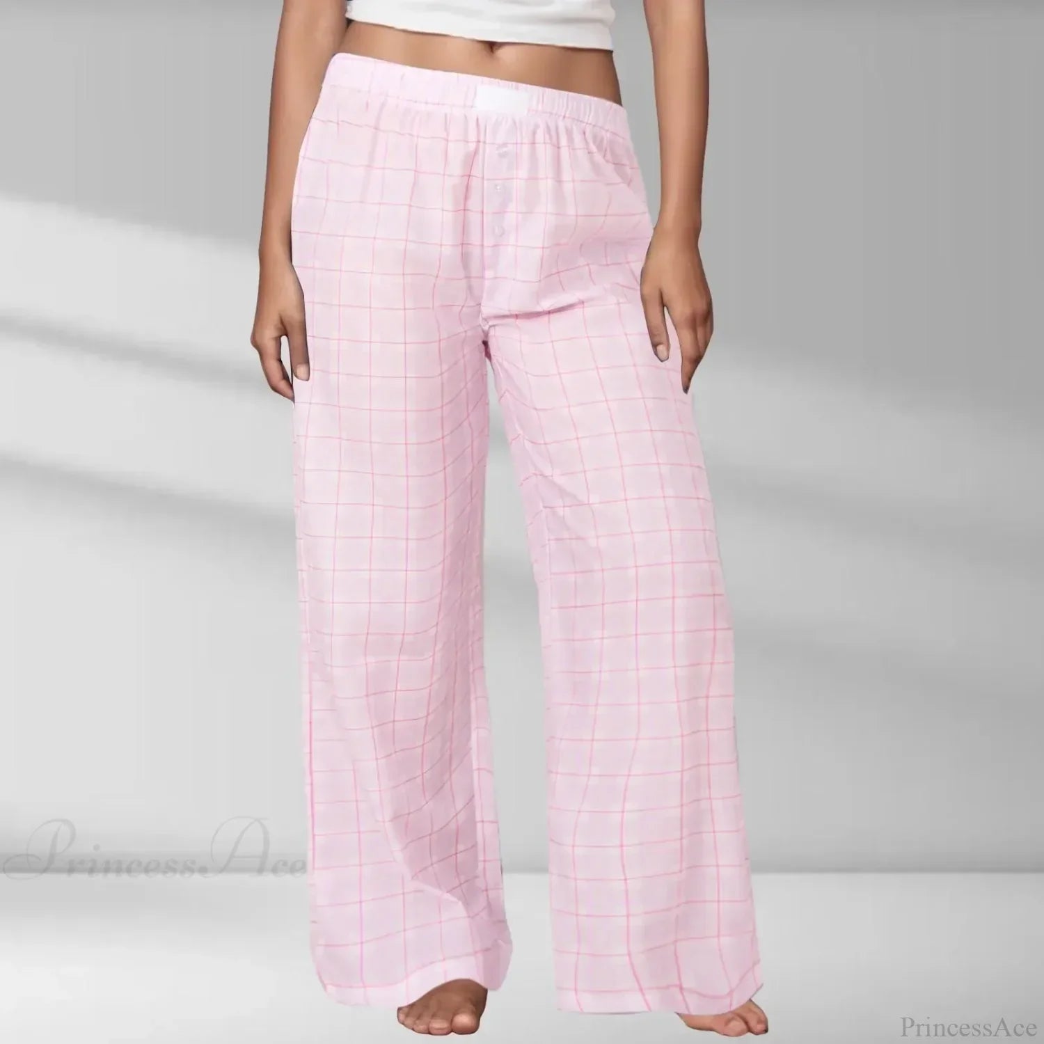 Printed Elastic Waist Slimming Pants