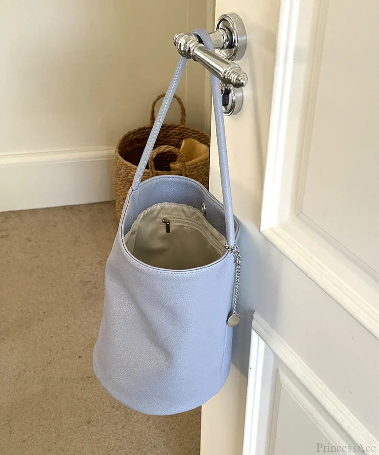 Retro Soft Leather Bucket Shoulder Bag