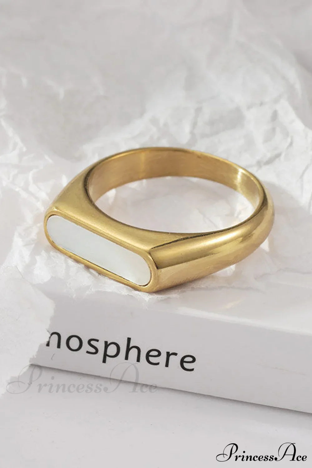 Retro-Stil Edelstahl Bunte Opalringe