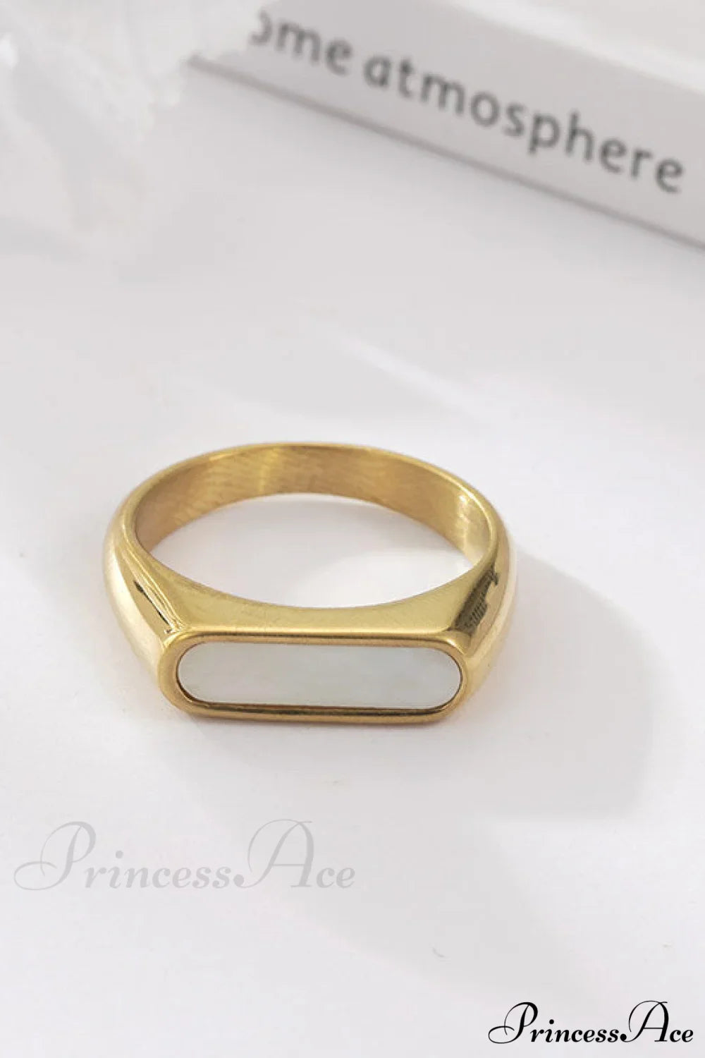 Retro Style Stainless Steel Colorful Opal Rings