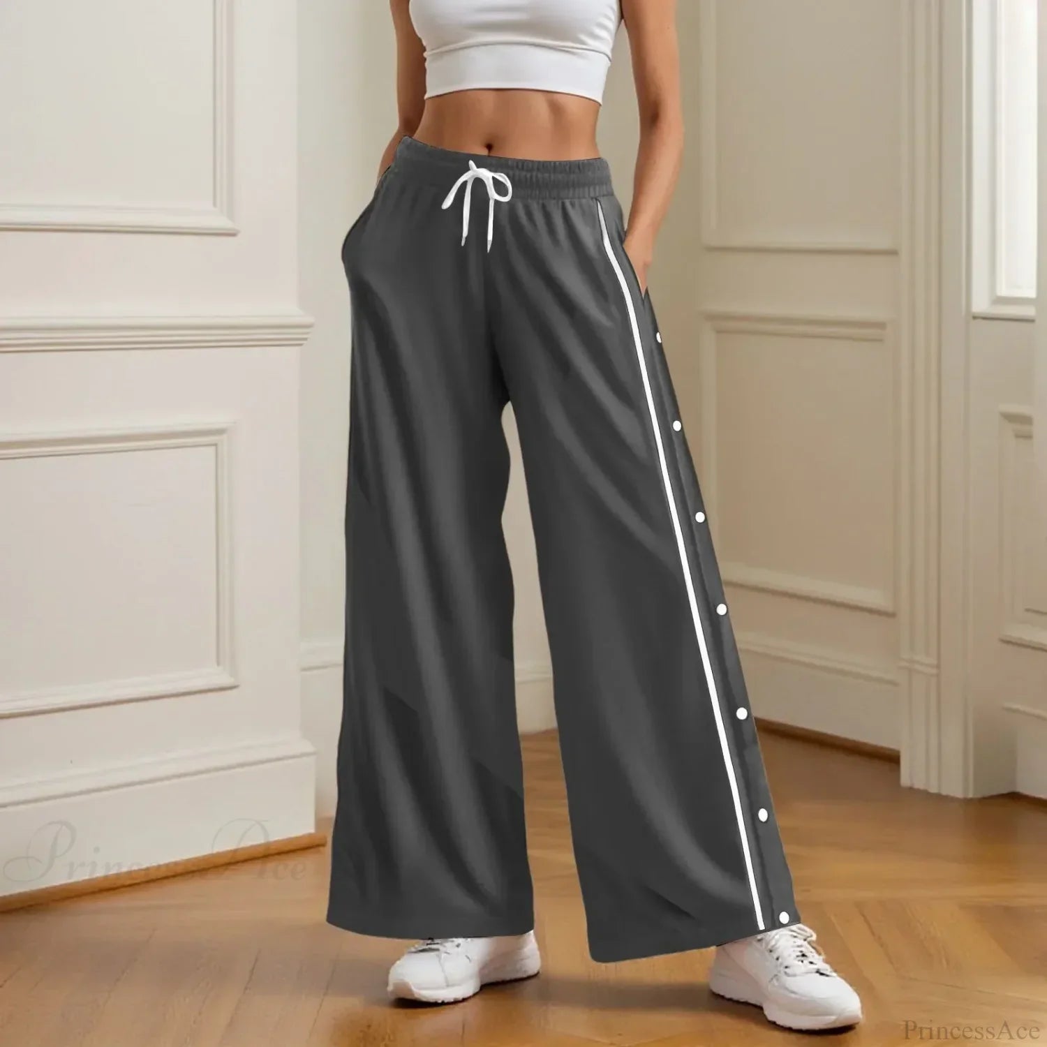Retro Wide Leg High Street Cargo Pants