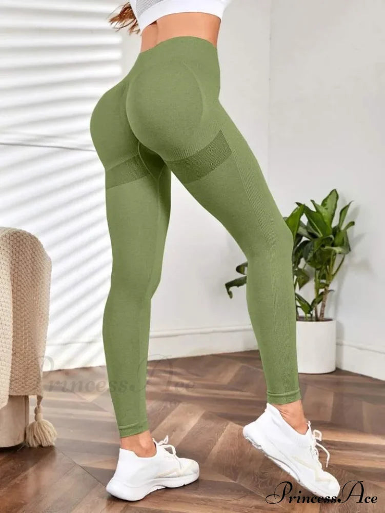 Seamless Elastic Butt Lifting Yoga Tights Legging