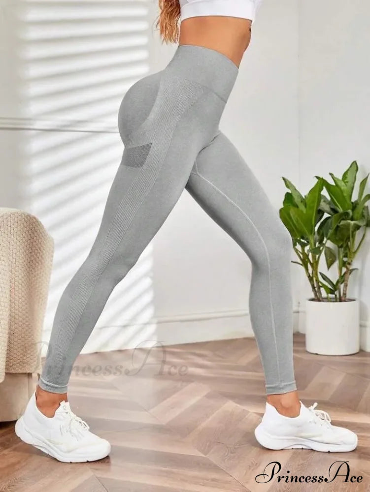 Seamless Elastic Butt Lifting Yoga Tights Legging