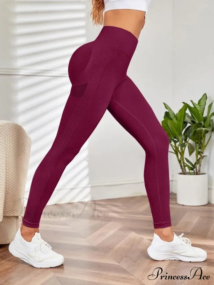 Seamless Elastic Butt Lifting Yoga Tights Legging