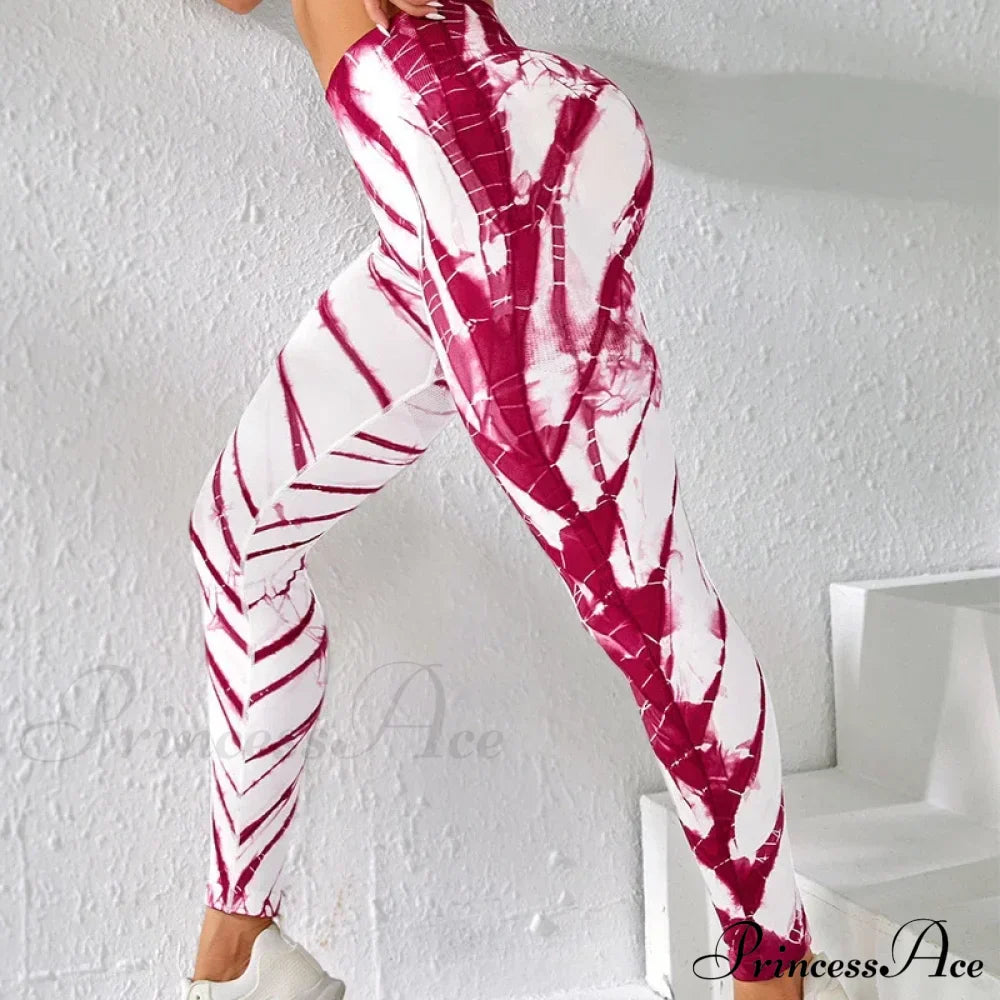 Seamless Tie-Dye High-Waist Workout Fashion Legging