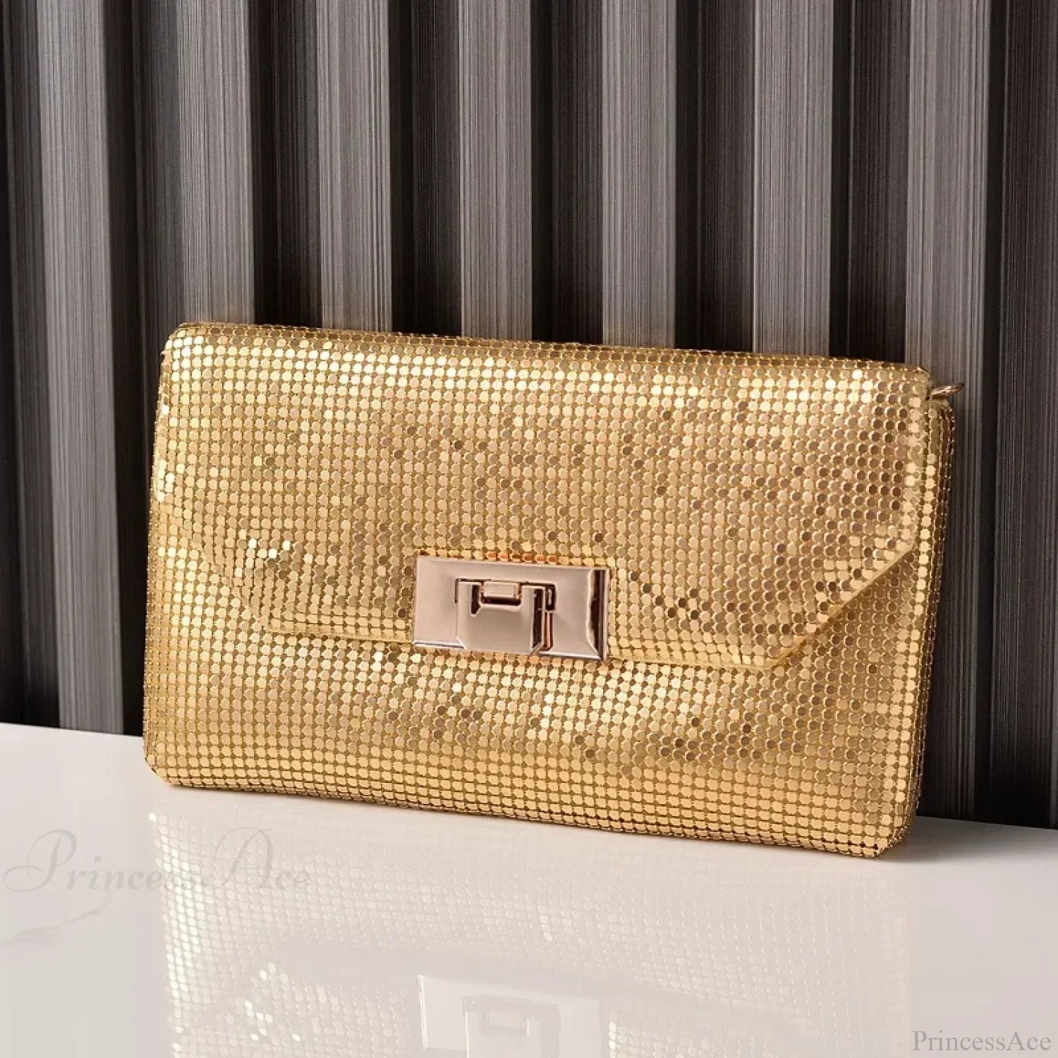 Shiny Sequins Evening Clutch Wristlet