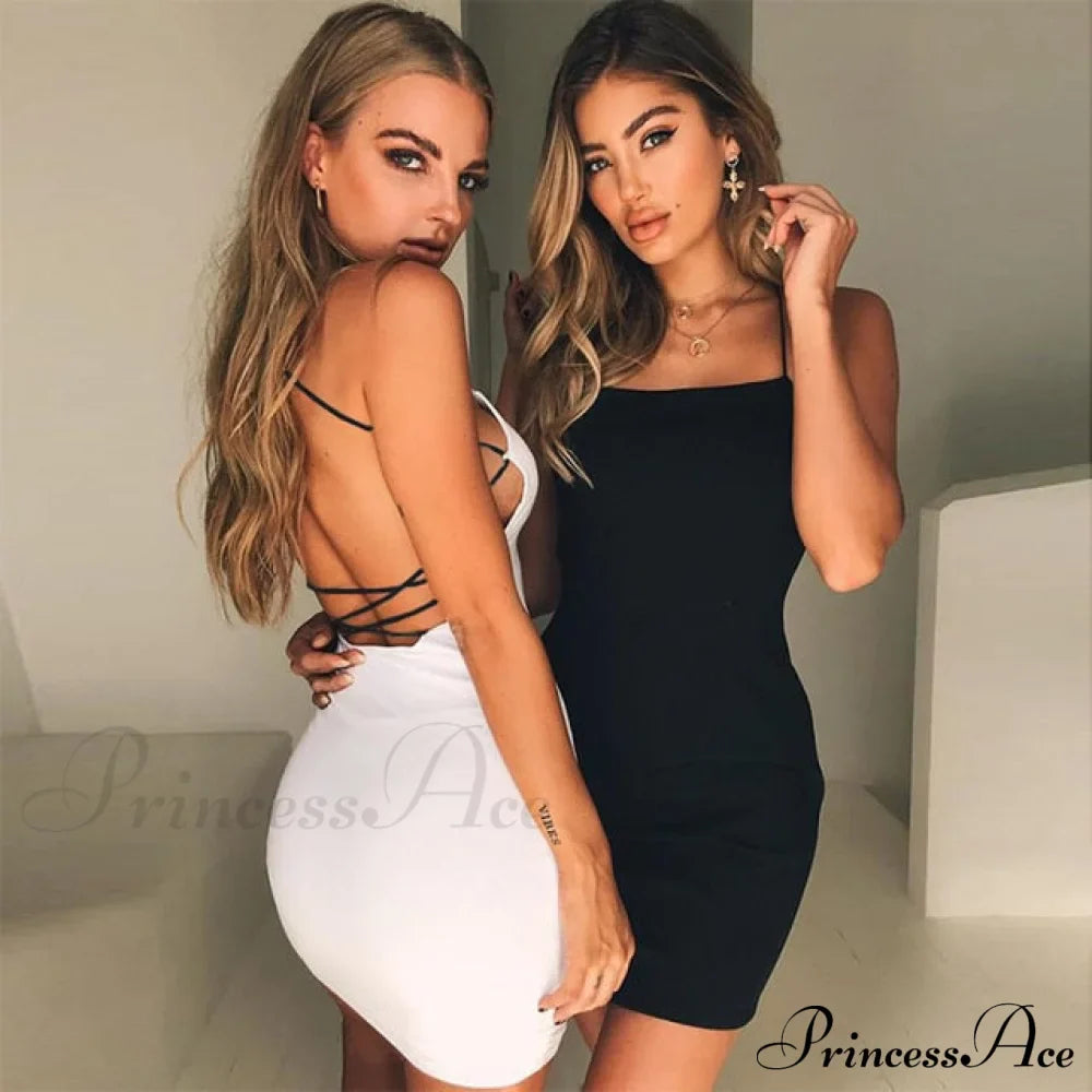 Ärmelloses figurbetontes modisches Mini-Kleid für Partys