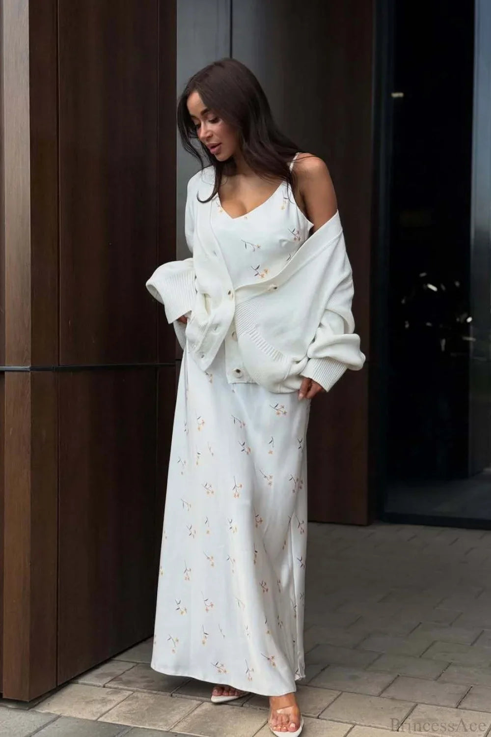 Maglione Sottile a Maniche Lunghe Stile Sobrio