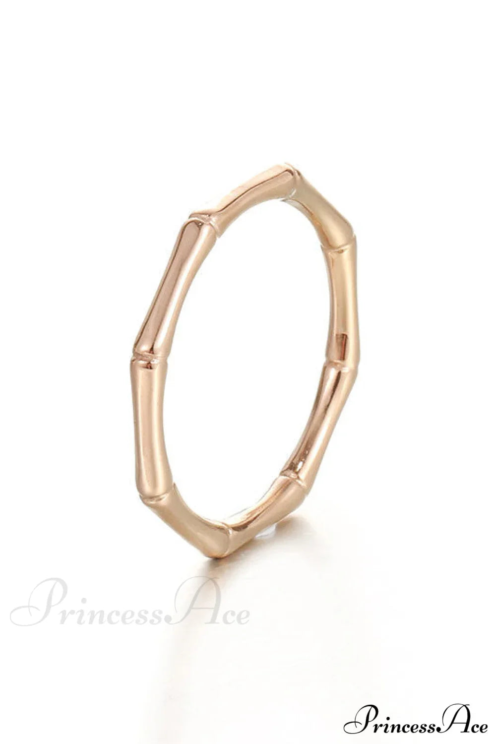 Anillos cerrados de acero inoxidable con forma de bambú