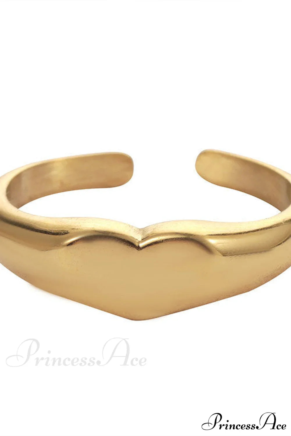 Edelstahl glänzende Herzringe