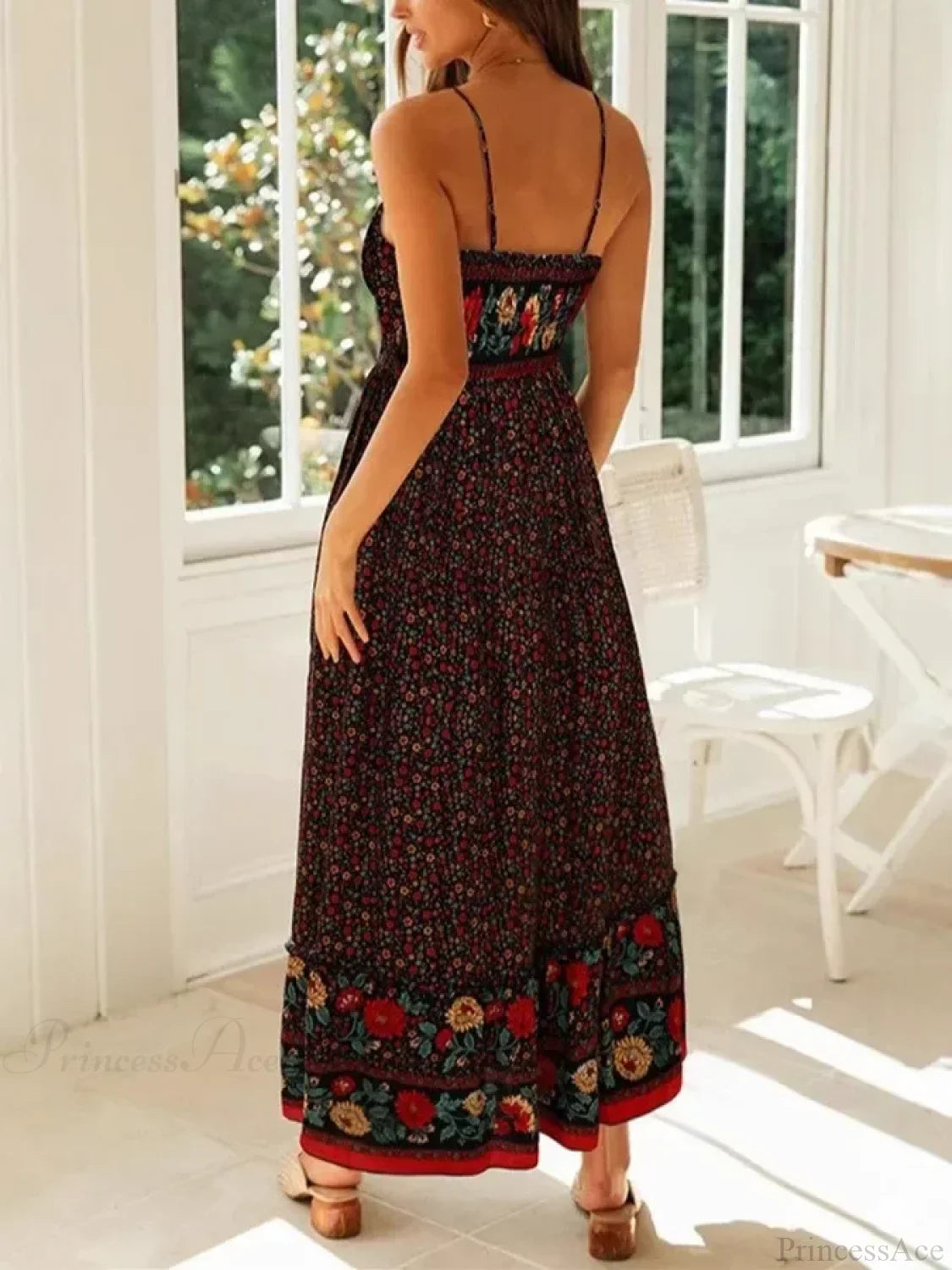 Strapless Vacation Summer Maxi Beach Boho Dress