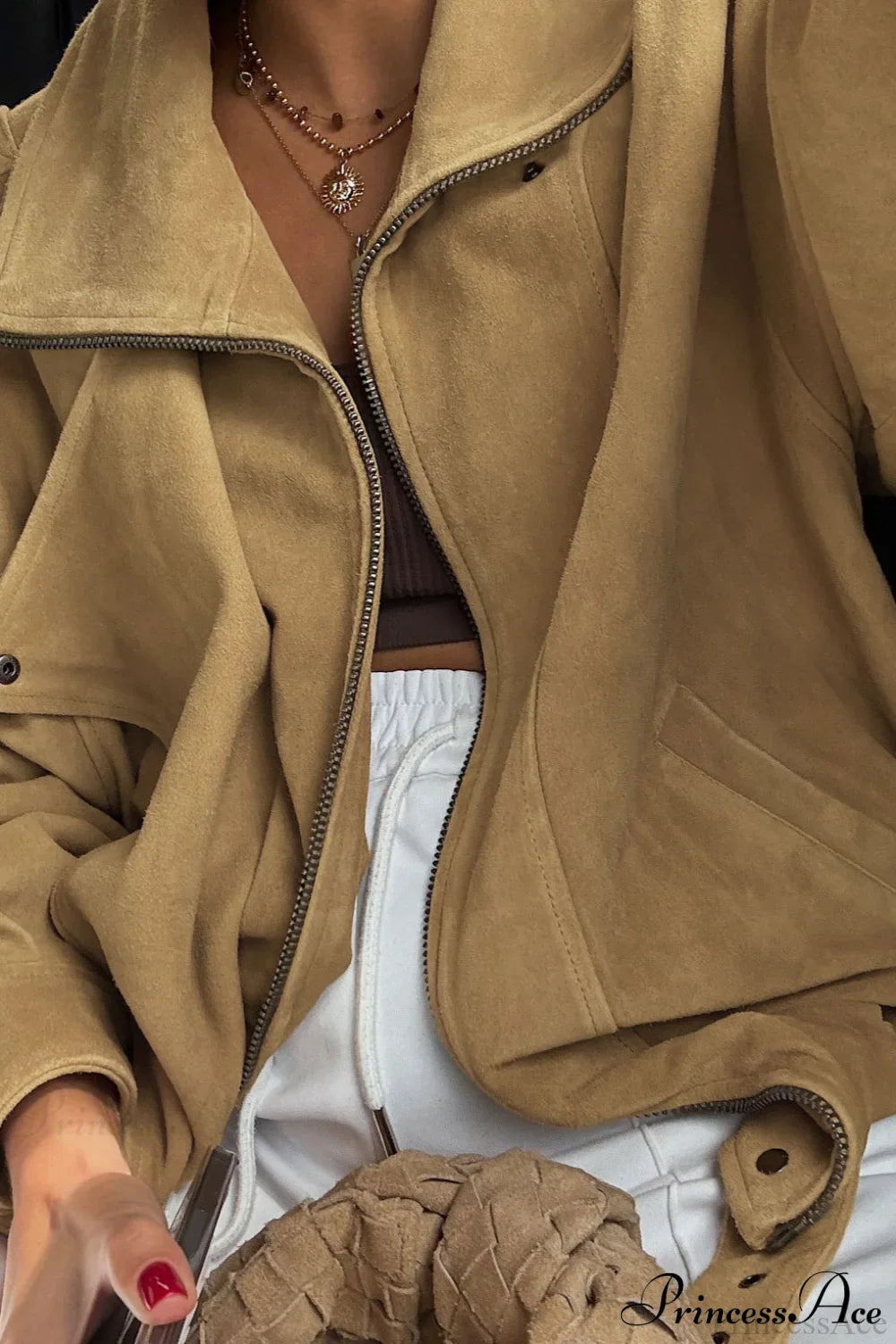 Suede Jacket Style Stylish Coat