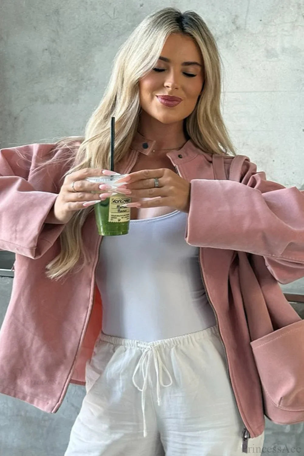 Suede Long Sleeve Elegant Casual Jacket