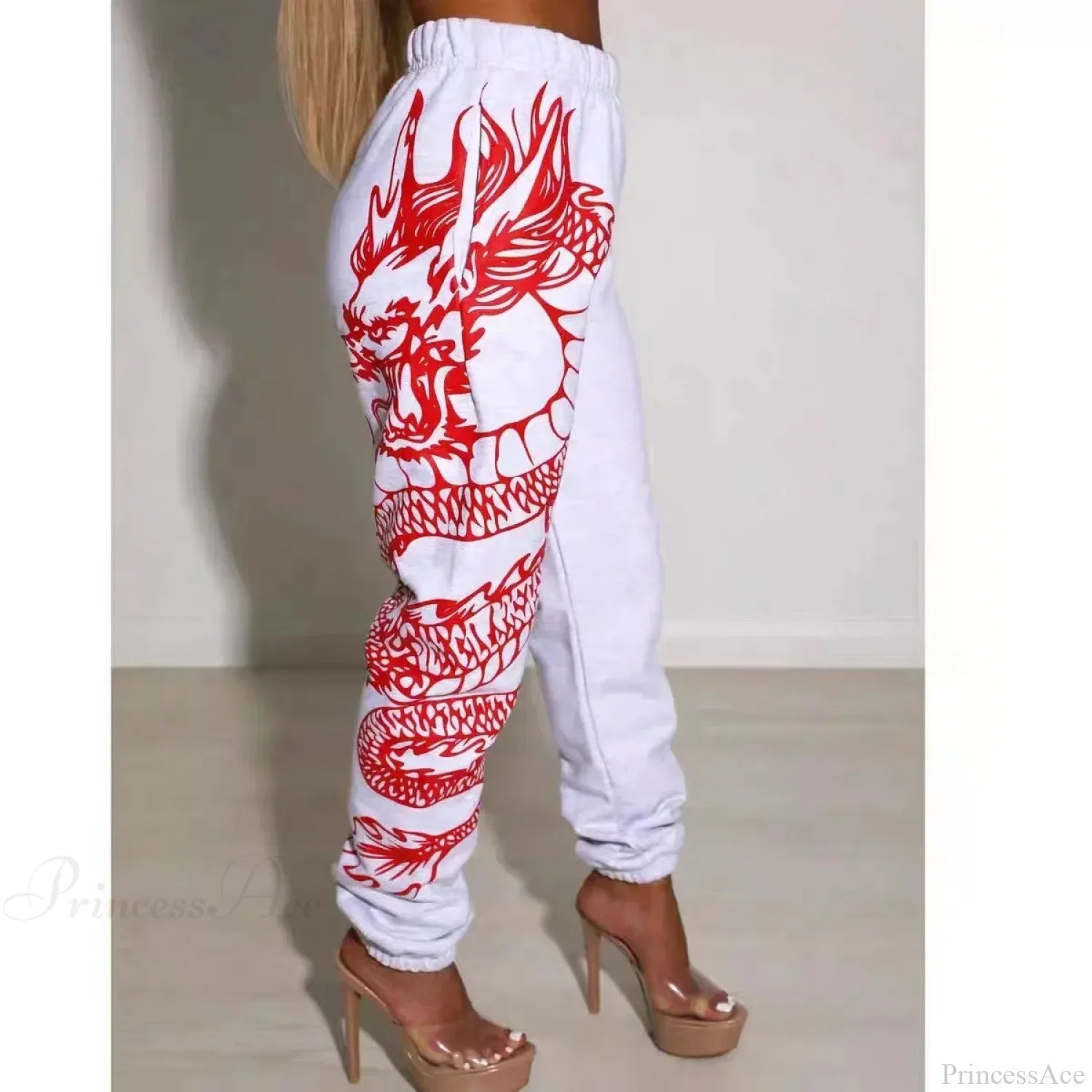 Summer Graphic High Waist Jogger Pants