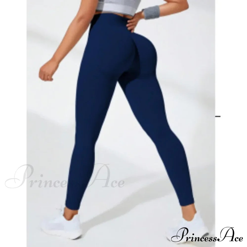 Thread Seamless High Waist Elastic Gym Legging