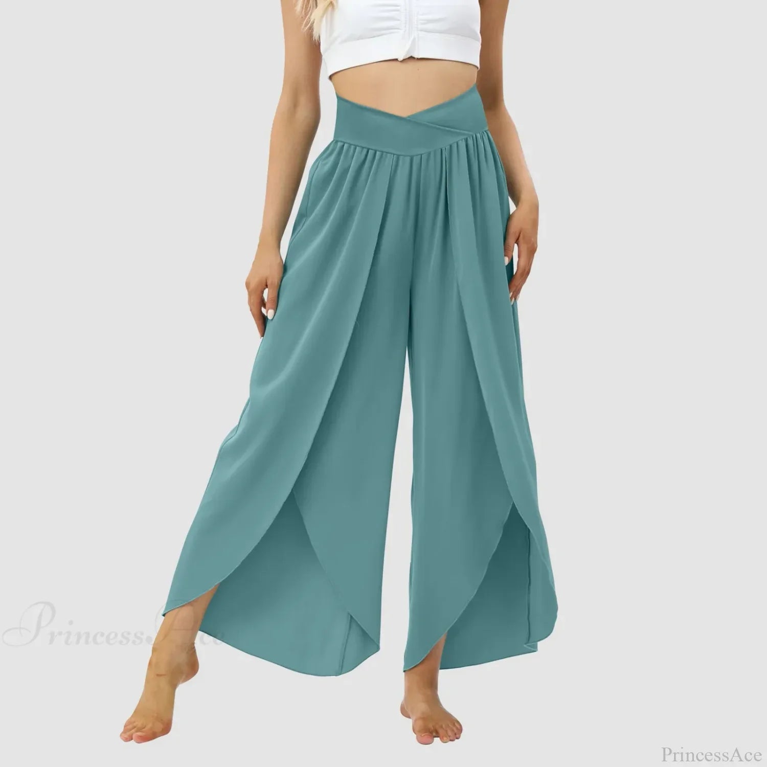 Tulle Ruffled Pleated Summer Pants
