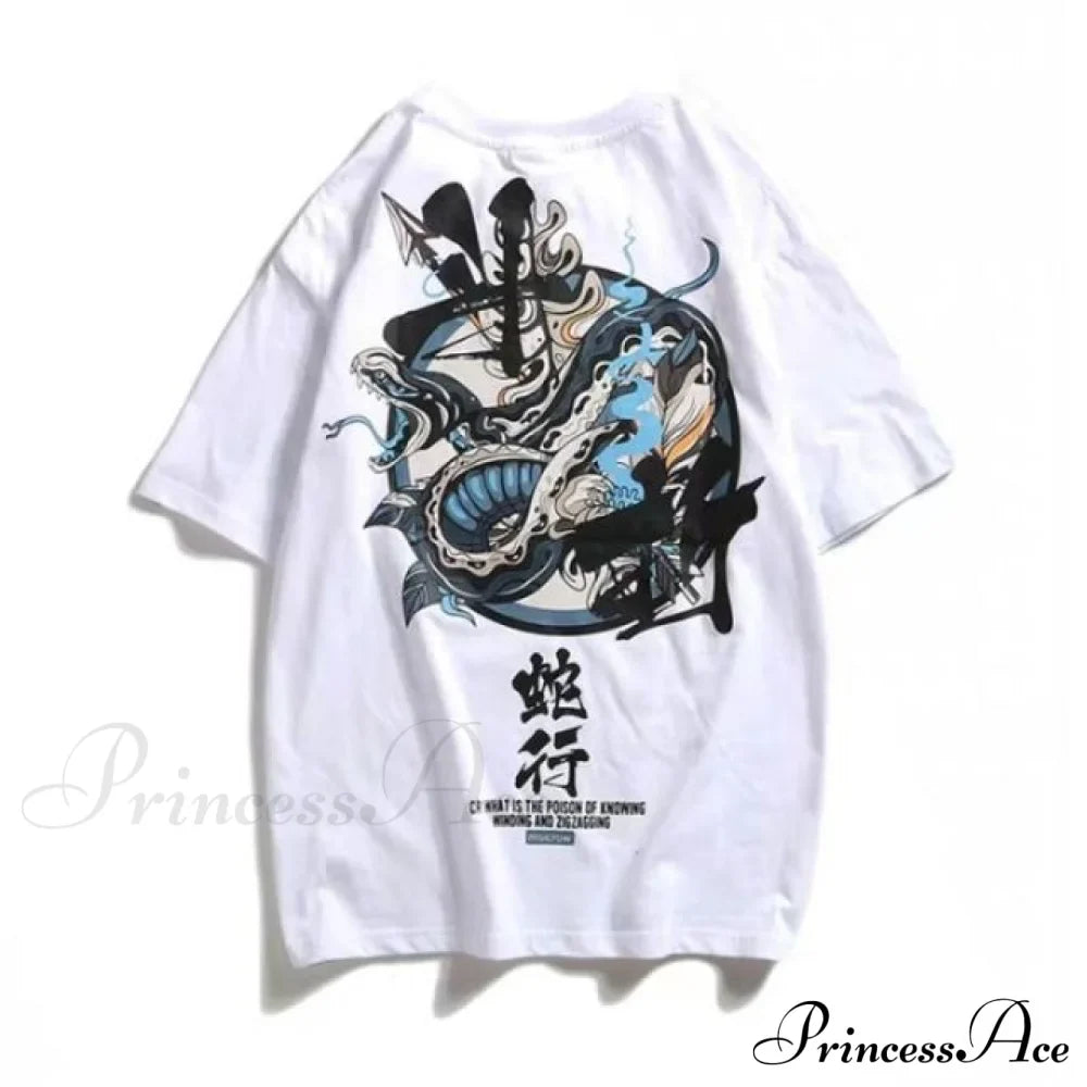 Haut blanc pour femme style dessin animé mignon