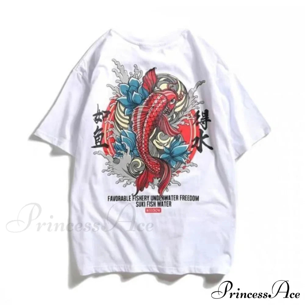 Haut blanc pour femme style dessin animé mignon