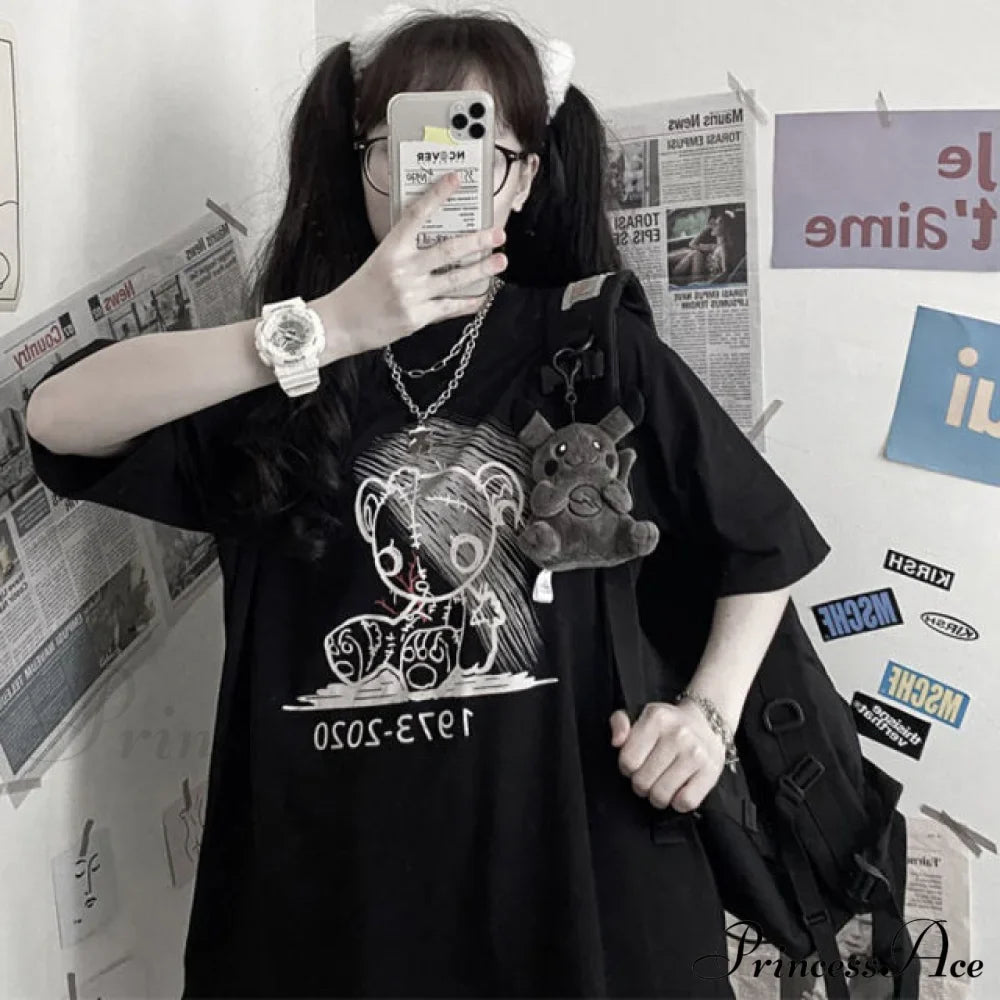 Haut blanc pour femme style dessin animé mignon