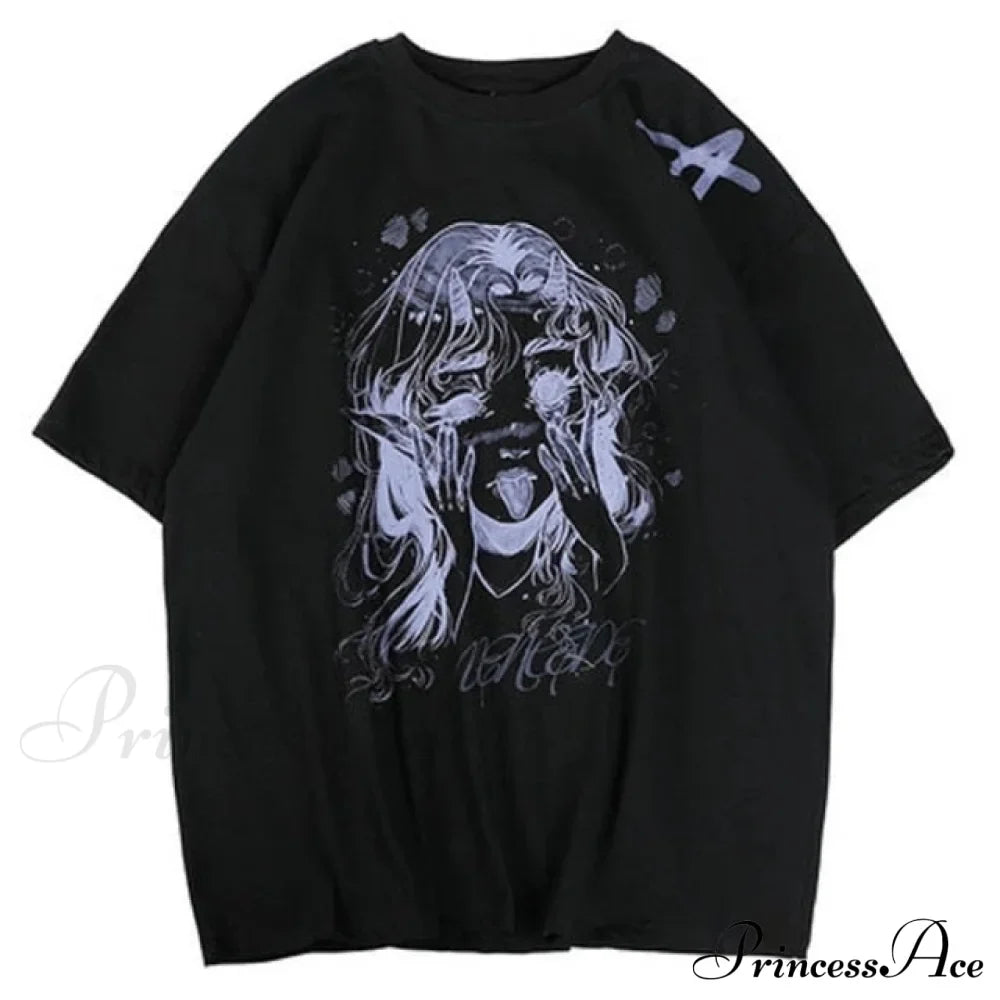 Haut blanc pour femme style dessin animé mignon