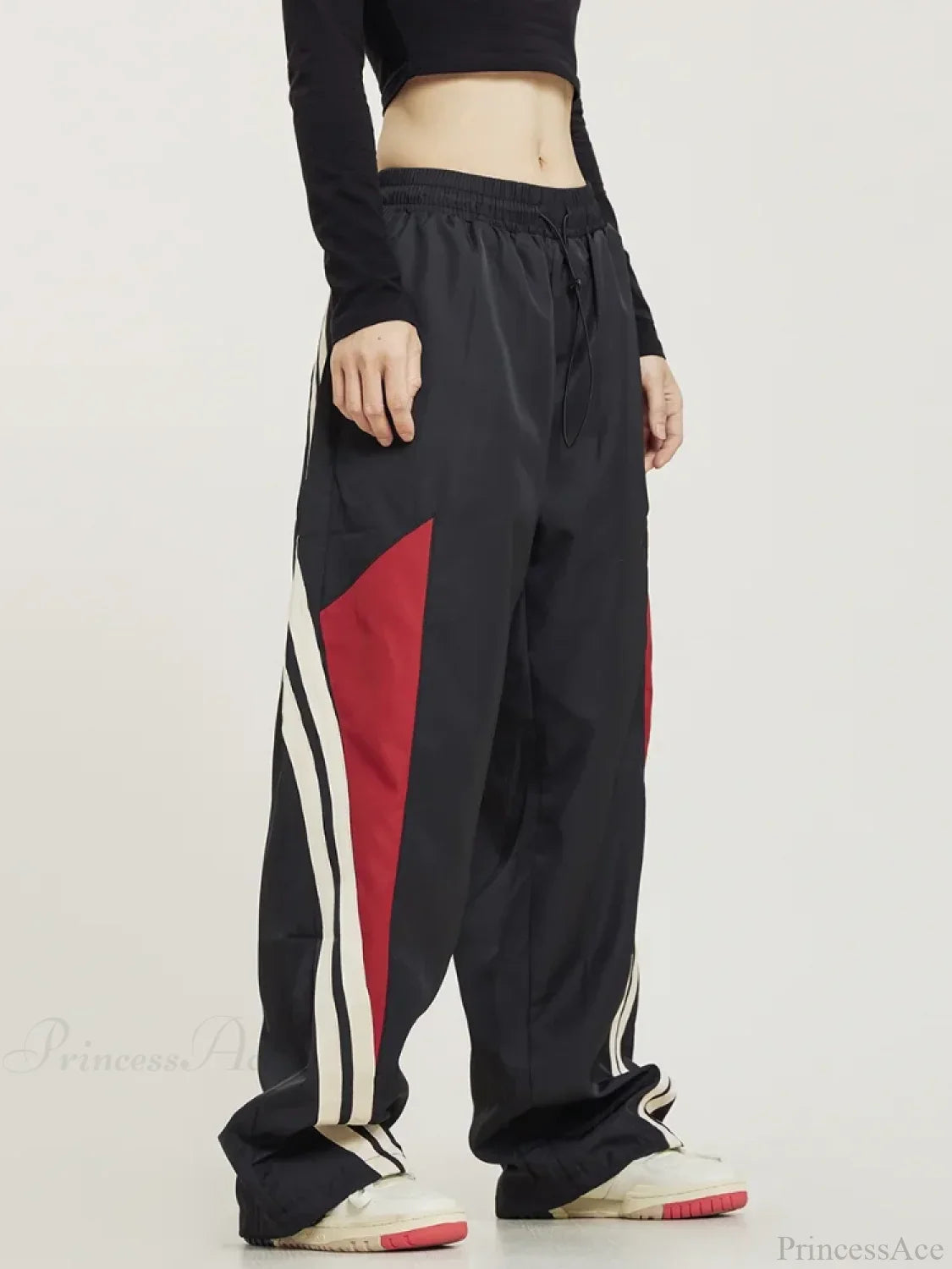 Pantalones Holgados Negros Y2K Oversize