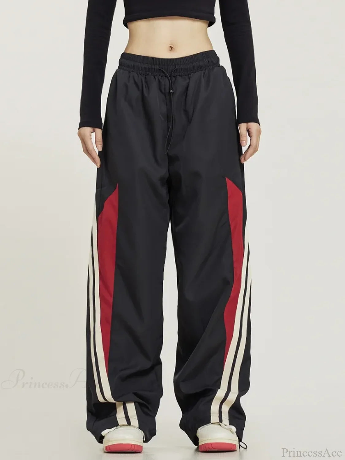 Pantalones Holgados Negros Y2K Oversize