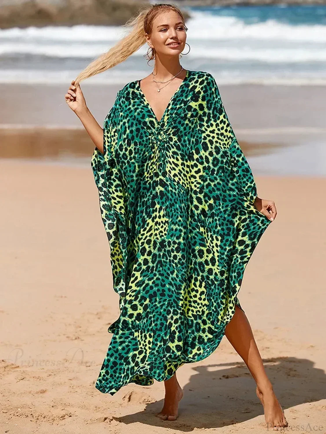 Zebra Stripes Long Dress Cover Up