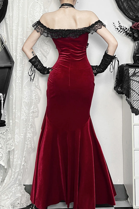 Asym Elegant Gothic Dress