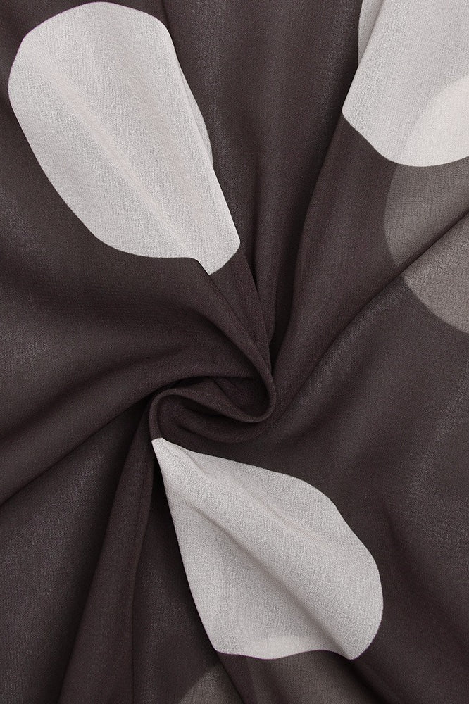 Robe longue moulante sans manches à pois vintage