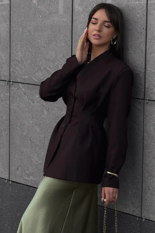 Blazer elegante de manga larga