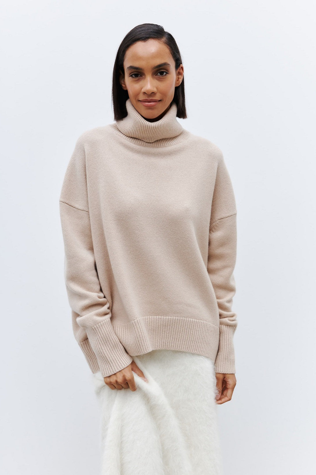 Anti-Pilling Loose Turtleneck Sweater