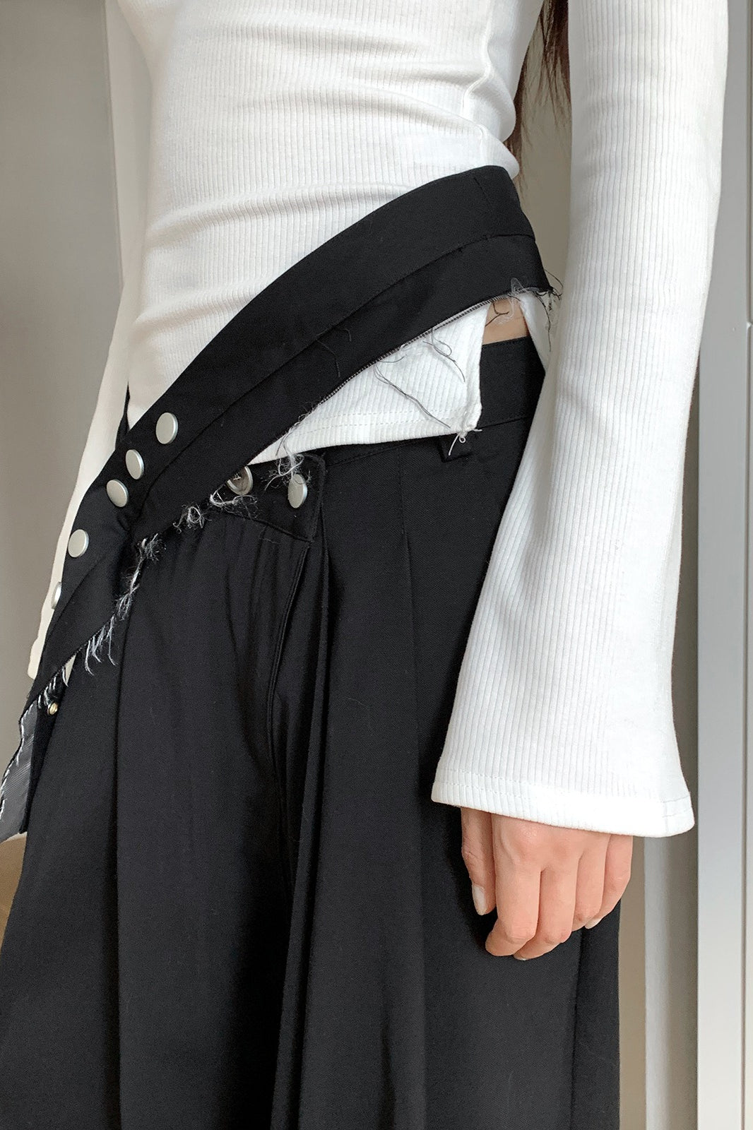 Vintage Wide-Leg Straight-Leg Pants